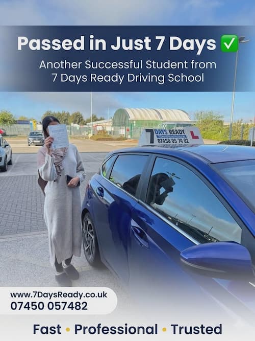 Student with road testing certificate